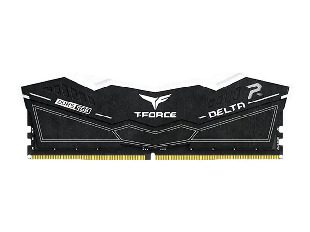 T-Force DELTA RGB - DDR5 - Kit - 32 GB: 2 x 16 GB - DIMM 288-PIN - 6400 MHz / PC5-51200 - CL40 - 1.35 V - ungepuffert - on-die ECC - Schwarz