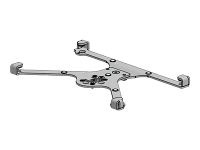 SpacePole X-Frame - Montagekomponente (Rahmen) - für Tablett - Schwarz - für Apple 10.5-inch iPad Pro