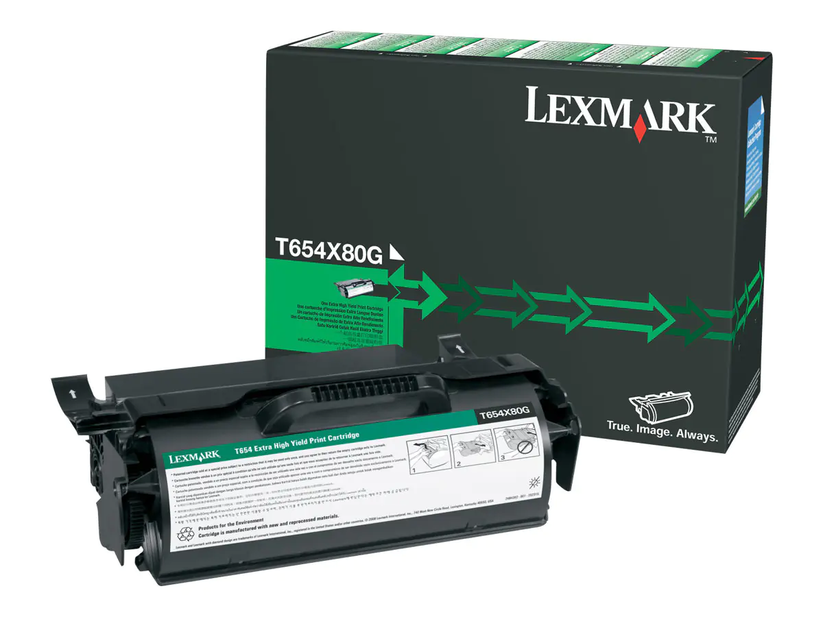 Lexmark Besonders hohe Ergiebigkeit - Schwarz T654X80G