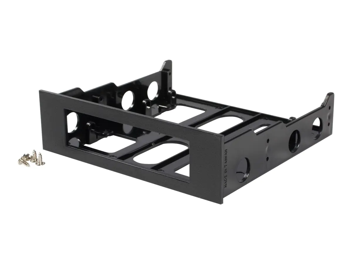StarTech Speichereinschubadapter für 3.5" (8.9cm) HDD auf 5.25" (13.3cm) Schacht - Festplatten Bracket für 3.5 Zoll in Schwarz - Laufwerksschachtadapter - Schwarz - für P/N: 25SATSAS35HD, 35FCREADBU3, 35SAT225S3R, HSB225S3R, S251BU31REM, SATBP125VP