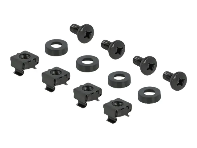 Delock Rack-Blindabdeckungsplatte - Schwarz - 2U - 25.4 cm (10")