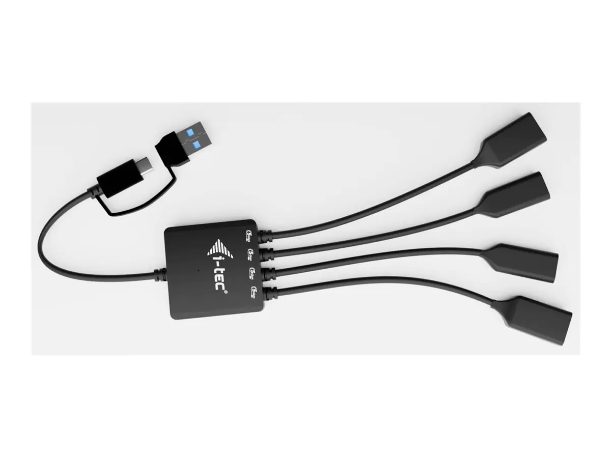 i-tec USB-C/USB-A Cable HUB 4 port - I-TEC USB-C/USB-A Cable HUB - 4 port