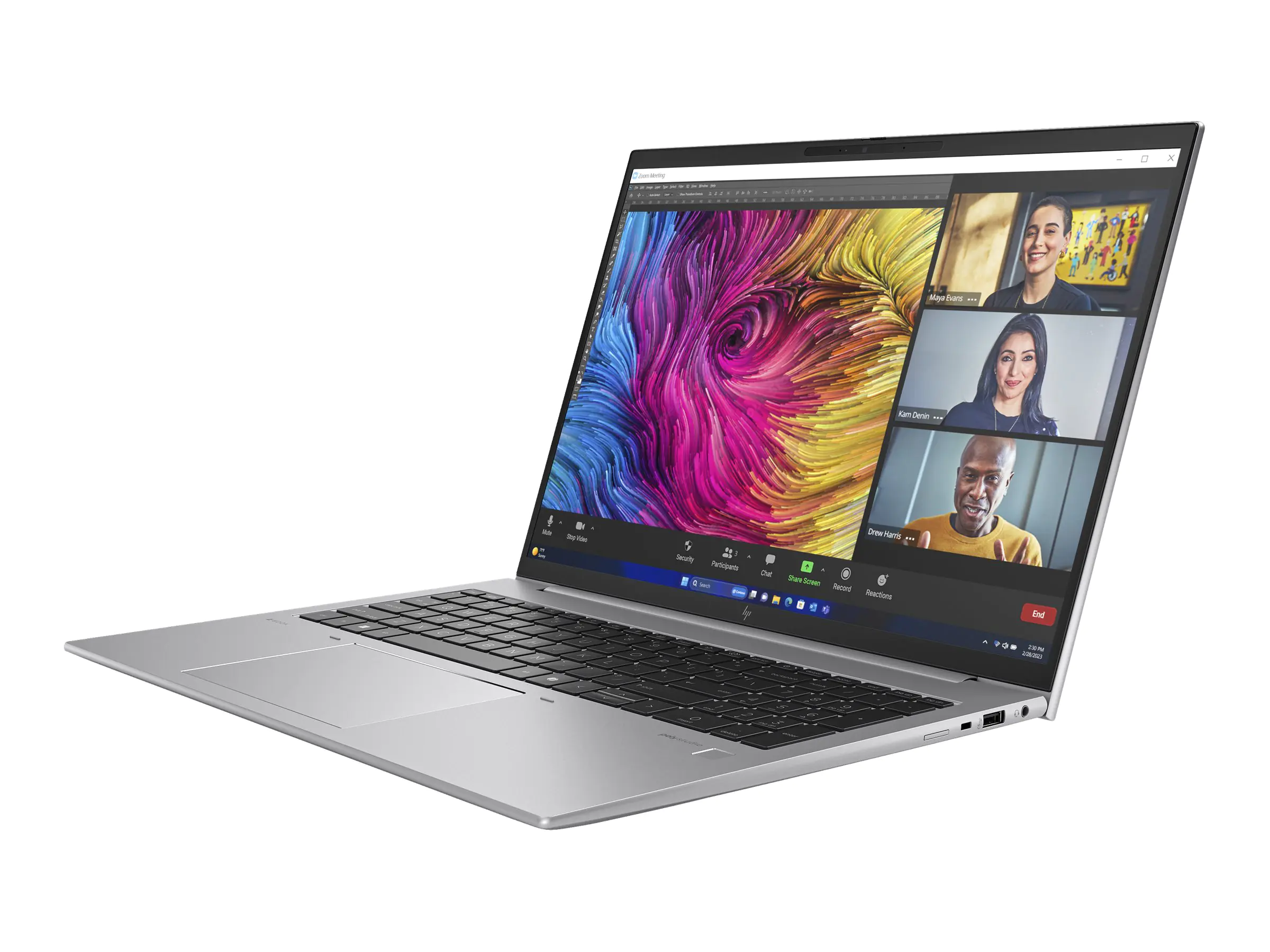 HP ZBook Firefly 16 G11 Mobile Workstation - Intel Core Ultra 7 155H - Win 11 Pro - RTX A500 - 32 GB RAM - 1 TB SSD NVMe, TLC - 40.6 cm (16") IPS Touchscreen 1920 x 1200 - Wi-Fi 6E, Bluetooth - kbd: Deutsch - mit HP Wolf Pro Security Edition (1 Jahr)