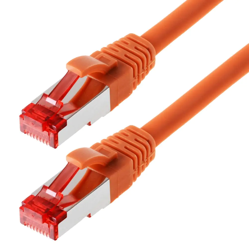 Patchkabel S/FTP (PIMF) CAT 6, orange 25,0m halogenfrei