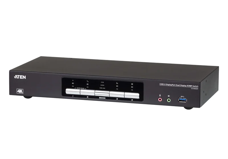 ATEN CS1944DP USB 3.0 4K DP KVM - KVM-Umschalter - 4-Port CS1944DP-AT-G