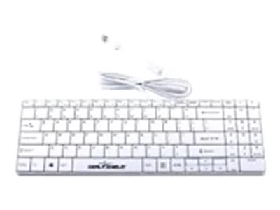 Seal Shield Clean Wipe Waterproof - Tastatur - hinterleuchtet - USB - Deutsch - weiß