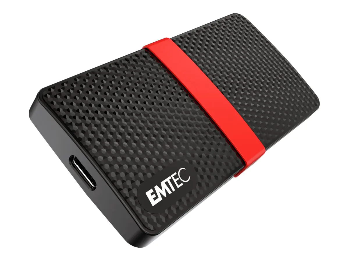 EMTEC SSD Power Plus X200 - SSD - 256 GB - extern (tragbar) - USB 3.2 Gen 1 (USB-C Steckverbinder)