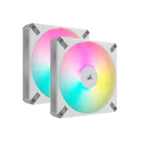 CORSAIR iCUE AF140 RGB ELITE - Gehäuselüfter - 140 mm - weiß (Packung mit 2)