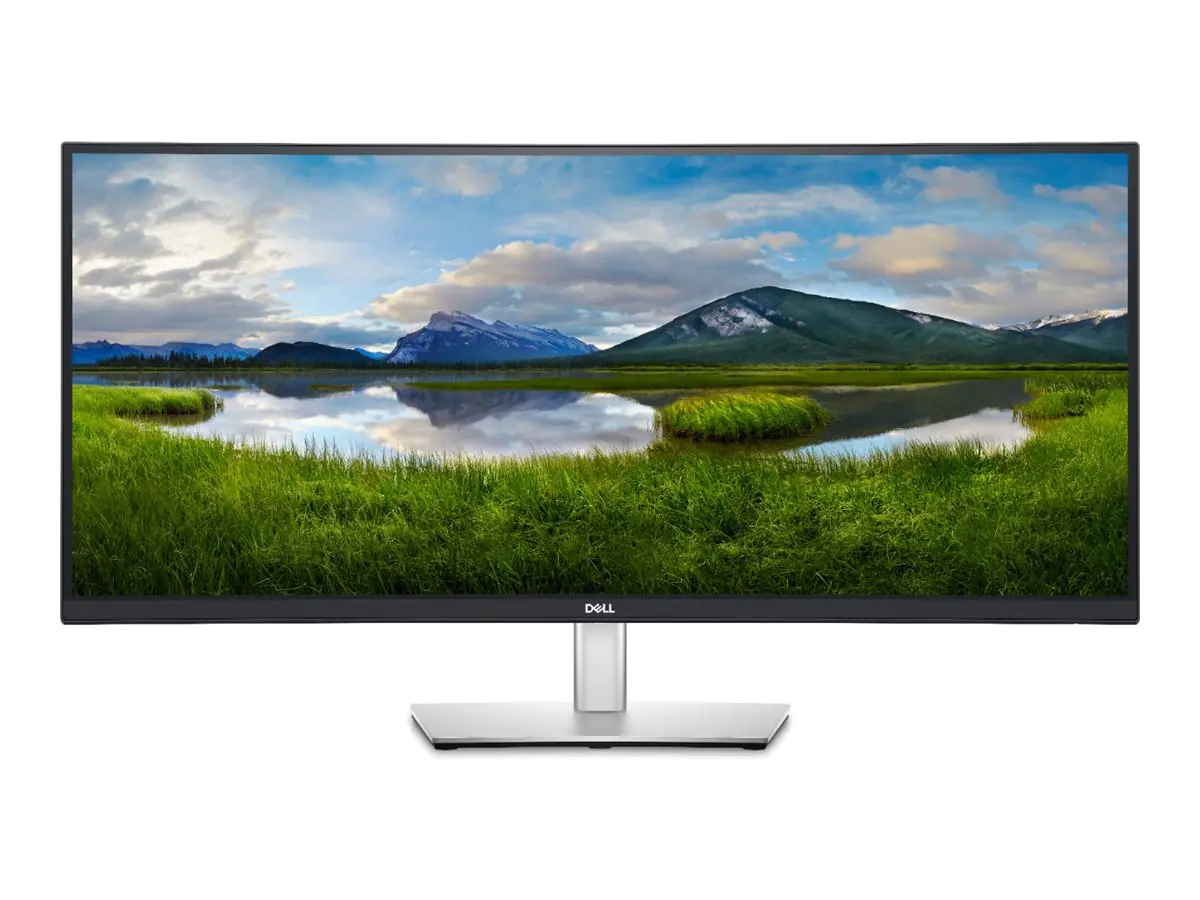 Dell P3424WE - LED-Monitor - gebogen - 86.4 cm (34") (34.14" sichtbar) - 3440 x 1440 WQHD @ 60 Hz - IPS - 300 cd/m² - 1000:1 - 5 ms - HDMI, DisplayPort, USB-C - mit 3 Jahre eingeschränkte Hardware-Garantie mit Advanced Exchange Service und Premium Panel E