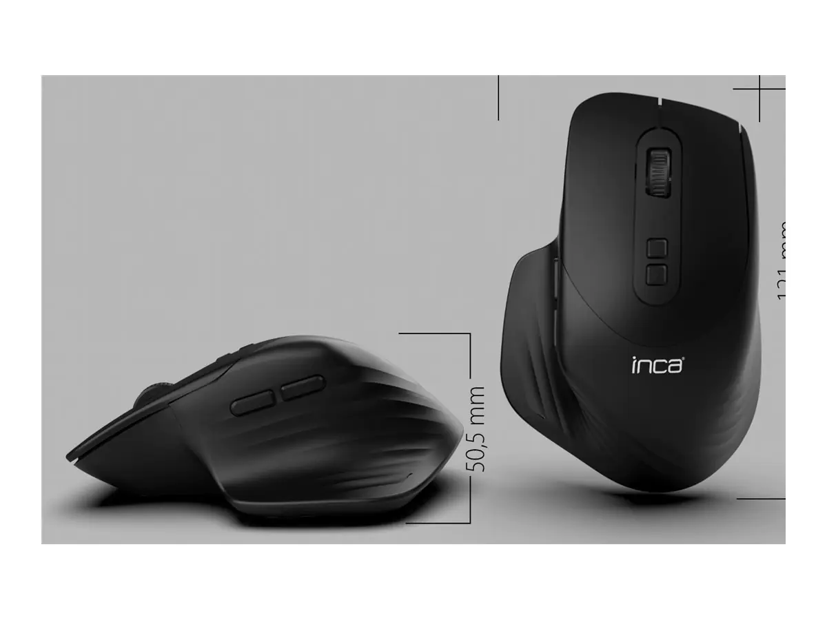 INCA Maus IWM-553S Ergonomisch wireless BT1 5.0+BT2 5.0