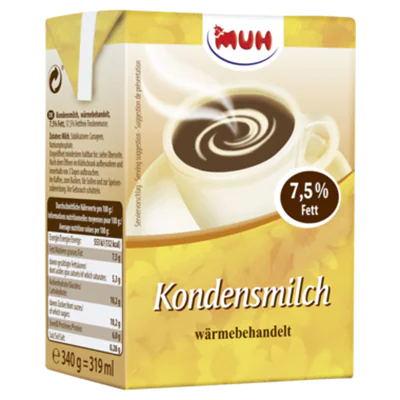 MUH® Kondensmilch TetraPak 7,5% 16 x 0,34 kg/Pack.
