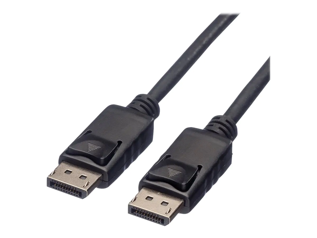 Roline - DisplayPort-Kabel - DisplayPort (M) zu DisplayPort (M) - DisplayPort 1.2 - 1.5 m - halogenfrei, 4K Unterstützung - Schwarz