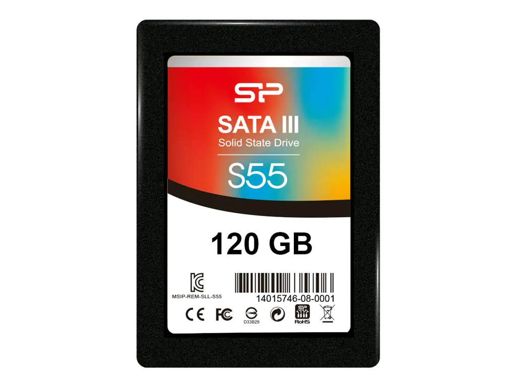 Silicon Power Slim S55 - SSD - 120 GB - intern - 2,5" (6.4 cm) - SATA 6Gb/s