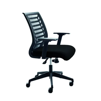 rocada Bürodrehstuhl 43-52cm Synchronmechanik Rolle ungebremst (für Teppichboden) Kunststoff schwarz