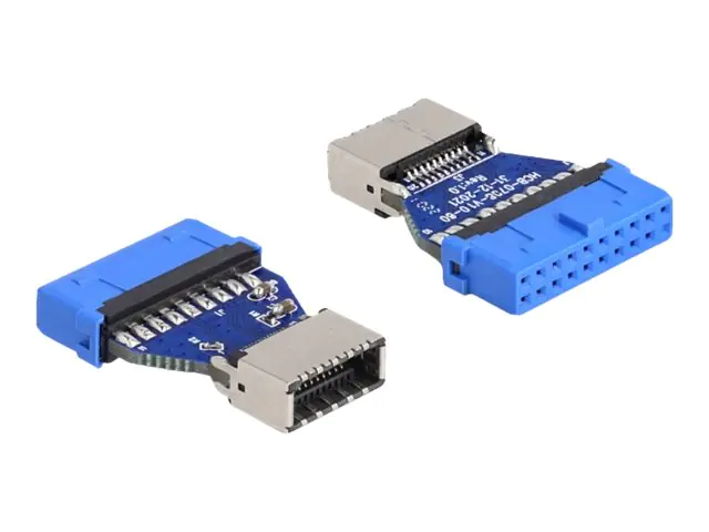 Delock - USB-Adapter - 19-poliger USB 3.2 Header (W) zu 20 pin Key A (W) - 5 V - 0.9 A