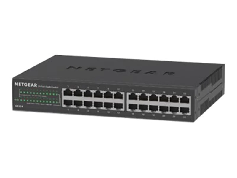 Netgear GS324v2 - Switch - unmanaged - 24 x 10/100/1000 - wandmontierbar, Desktop, an Rack montierbar