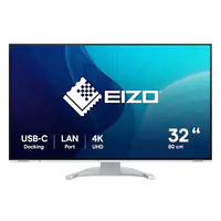 EIZO FlexScan EV3240X - Mit FlexStand - LED-Monitor - 81.3 cm (32") (31.5" sichtbar) - 3840 x 2160 4K - IPS - 350 cd/m² - 2000:1 - 5 ms - 2xHDMI, DisplayPort, USB-C - Lautsprecher - weiß