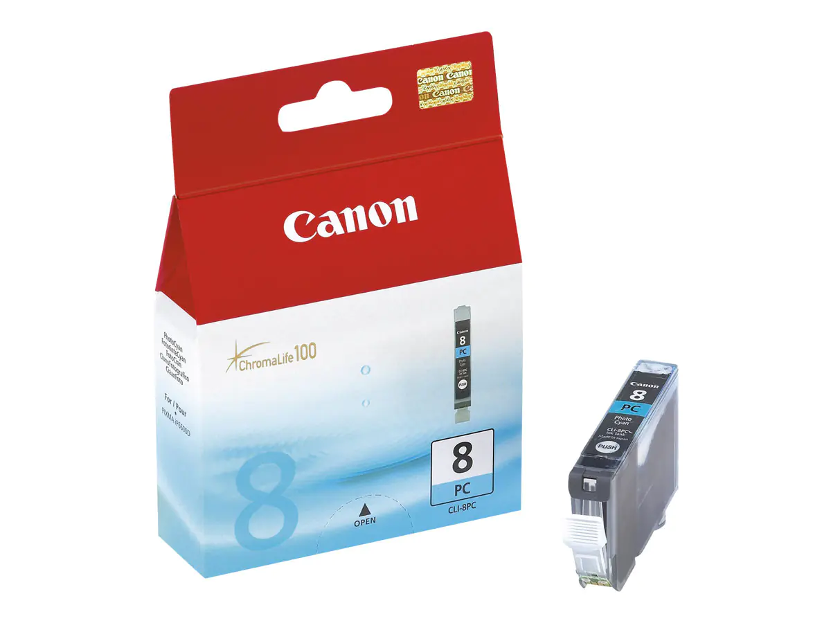 Canon CLI-8PC - Photo Cyan - Original - Tintenbehälter - für PIXMA iP6600D, iP6700D, MP950, MP960, MP970, Pro9000, Pro9000 Mark II