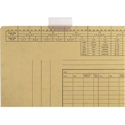 Leitz Vollsichtreiter 50 x 30 mm (B x H) Kunststoff transparent 50 St./Pack.