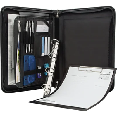 WEDO Konferenzmappe Elegance 585001 DIN A4 Kunstleder schwarz