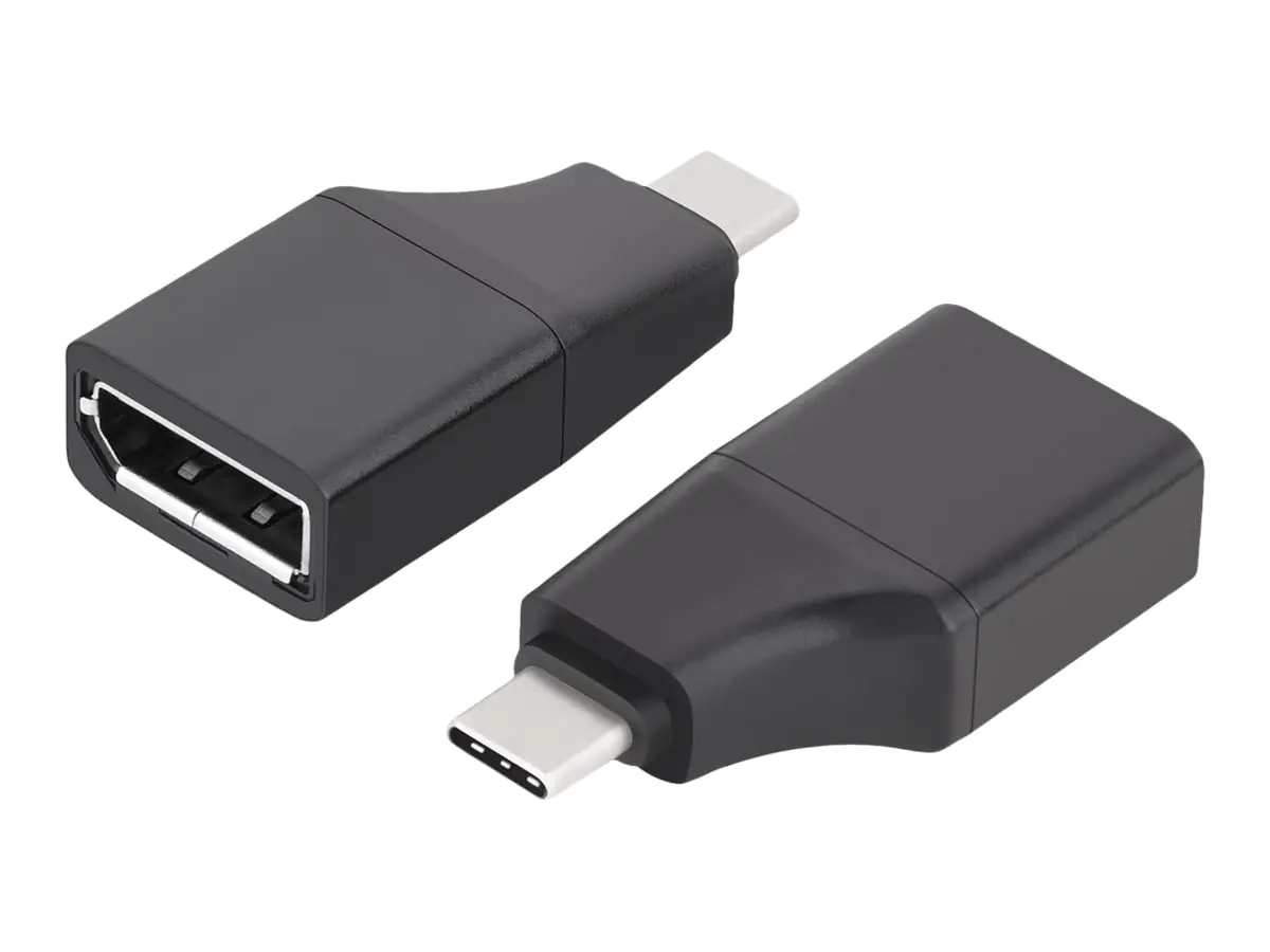 VALUE - Videoadapter - 24 pin USB-C (M) zu DisplayPort (W) - USB 3.1 / DisplayPort 1.2 - unterstützt 4K 60 Hz (3840 x 2160) - Schwarz