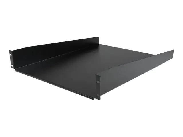 StarTech.com 2 HE 19 Fest montierbarer Fachboden für Server Rack/ Schrank bis 22 Kg - Fachboden für Serverschrank 2HE 19 Zoll 55 cm Tief - Rack - Regal - Schwarz - 2U - 55.9 cm (22") CABSHELF22