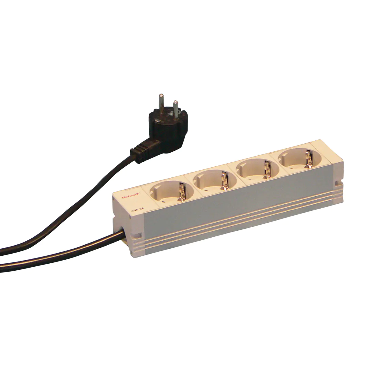 SCHROFF 60110-201 - Standard - 1U - Horizontal/Vertical - Aluminium - Grau - 4 AC-Ausg