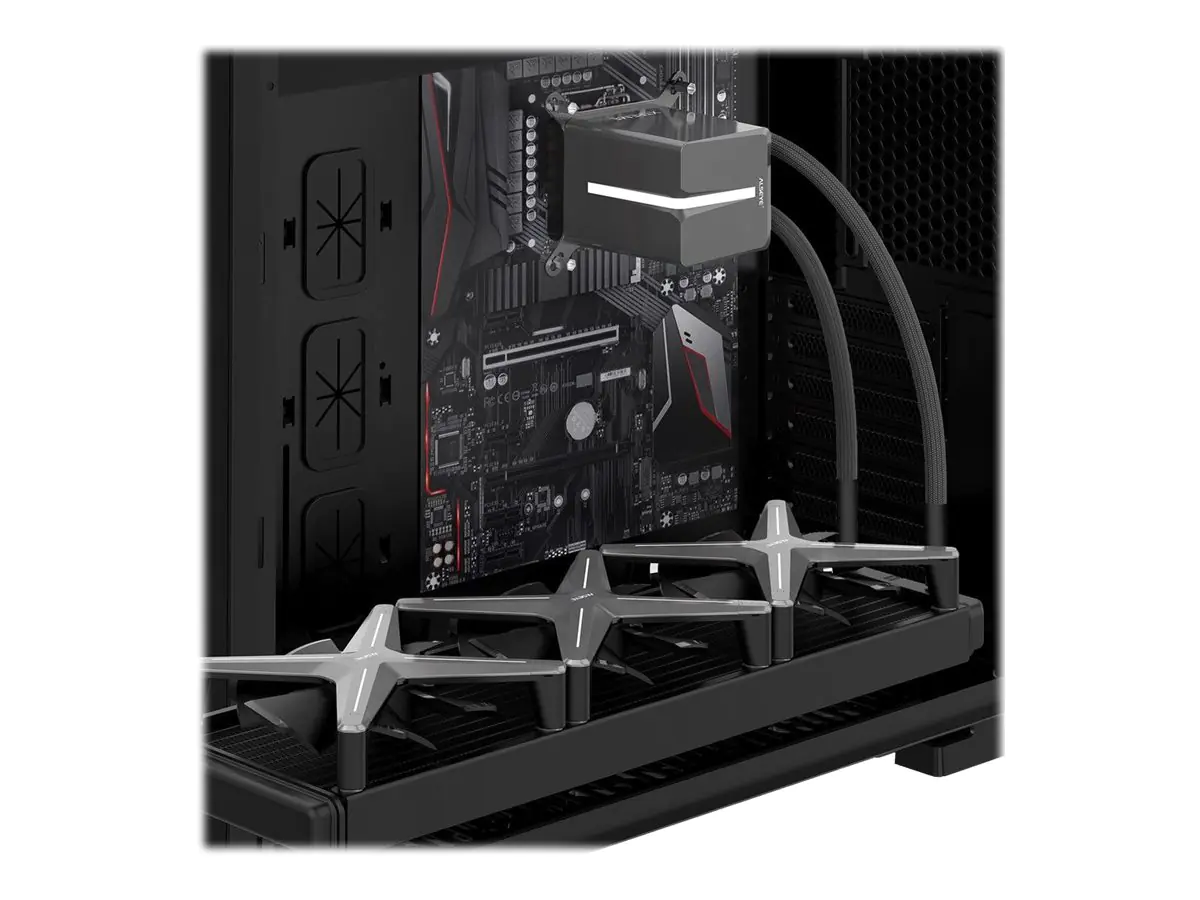 Inter-Tech ALSEYE X360 - Prozessor-Flüssigkeitskühlsystem - (für: LGA775, LGA1156, AM2, AM2+, LGA1366, AM3, LGA1155, AM3+, LGA2011, FM1, FM2, LGA1150, LGA1151, AM4, LGA2066 (Square ILM) Socket, LGA1200) - Kupfer - 120 mm