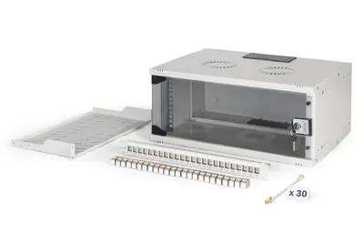DIGITUS Netzwerk-Set SOHO Pro, 483 mm (19") - 4HE, 540 x 400 mm (B x T) DN-49200-SET