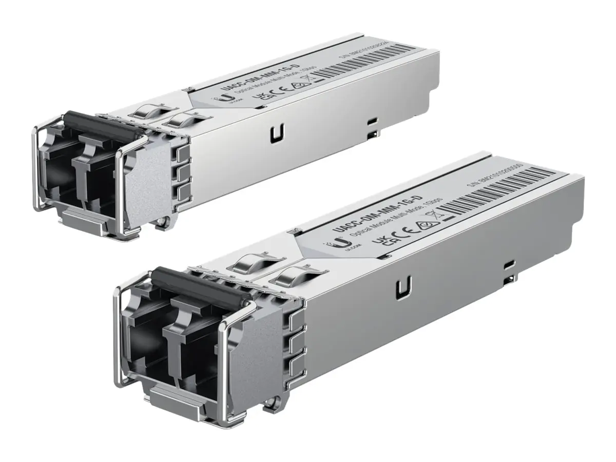 UbiQuiti UACC-OM-MM-1G-D - SFP (Mini-GBIC)-Transceiver-Modul - 1GbE - LC Single-Modus - bis zu 550 m - 850 nm (Packung mit 20)