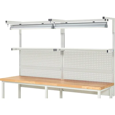 RAU Werkzeugwand Komplettset 04 2.500 x 1.380 x 350 mm (B x H x T) Stahl, pulverbeschichtet lichtgrau