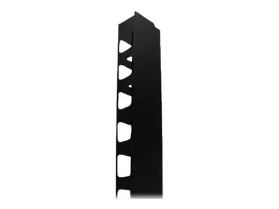 Intellinet 19" Wall Mount Rails, 15U, Black, 2-pack - Kabelführungsplatte für Schaltschrank - Schwarz, RAL 9005 - 26U - 48.3 cm (19") 712705