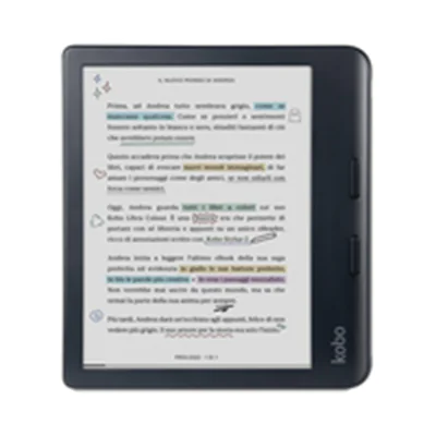 Kobo Libra Colour - eBook-Reader - 32 GB - 17.8 cm (7") Farbe E Ink Kaleido 3 (1264 x 1680) - Touchscreen - Wi-Fi 5, Bluetooth - Schwarz