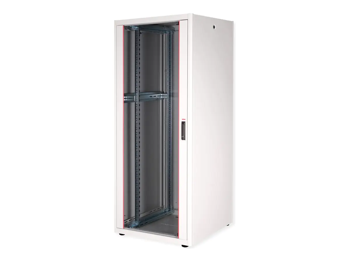 ROTRONIC-SECOMP Roline Basic - Schrank Netzwerkschrank - Glas Tür - Hellgrau, RAL 7035 -