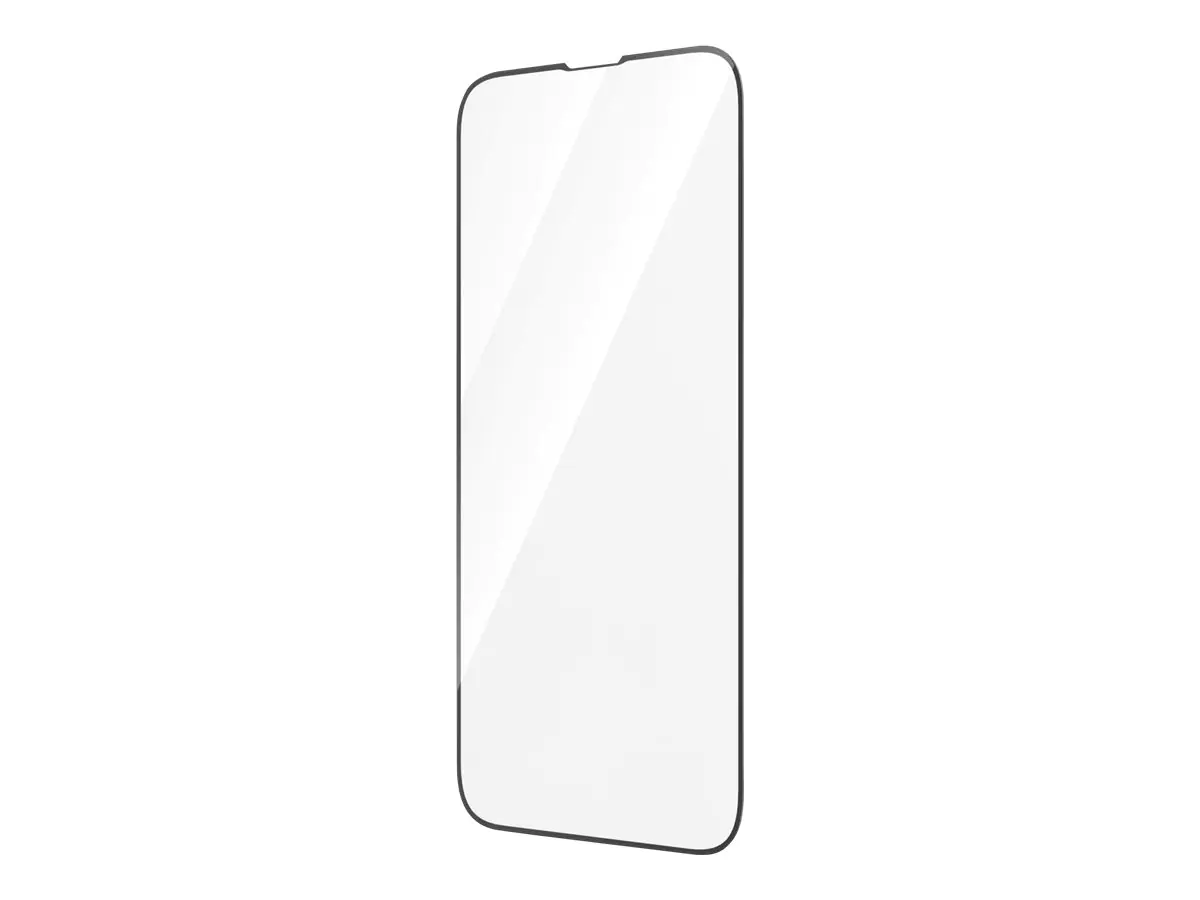 PanzerGlass - Bildschirmschutz für Handy - ultrabreite Passform - Glas - Rahmenfarbe schwarz - für Apple iPhone 13, 13 Pro, 14