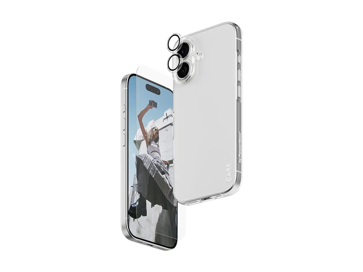 PanzerGlass SAFE. CARE 3-in-1 Fashionable Combo Bundle iPhone 17
