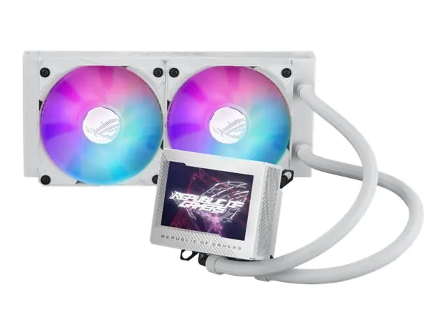 ASUS ROG RYUJIN III 240 ARGB - White Edition - Prozessor-Flüssigkeitskühlsystem - Kühlergröße: 240 mm - (für: AM4, LGA1200, LGA1700, AM5, LGA115x Socket) - Kupfer - 120 mm