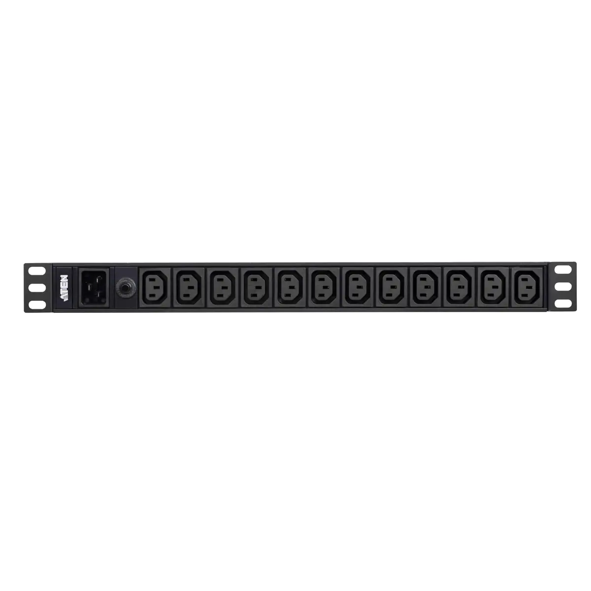 ATEN Basic PDU Series PE0212G - Stromverteilungseinheit (Rack - einbaufähig) - Wechselstrom 100-240 V - 3840 VA - Eingabe, Eingang IEC 60320 C20 - Ausgangsanschlüsse: 12 (12 x IEC 60320 C13) - 1U - 3.05 m cord