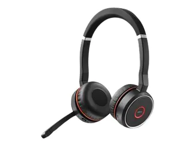 Jabra Evolve 75 SE UC Stereo - Headset - On-Ear - Bluetooth - kabellos - aktive Rauschunterdrückung - USB - mit Ladestation - Zoom Certified - für LINK 380a MS