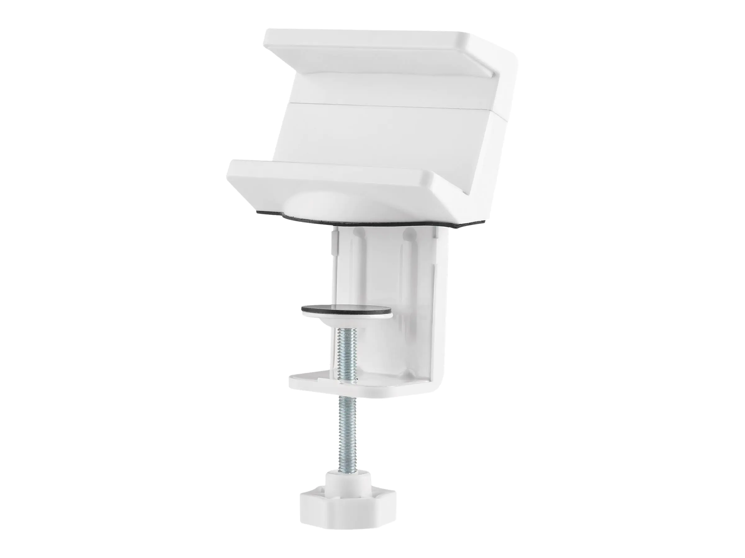 InLine - Befestigungskit - Klemmung - für Ausgänge/Stecker - Stahl, ABS-Kunststoff, Silikongel - weiß - Tischmontage