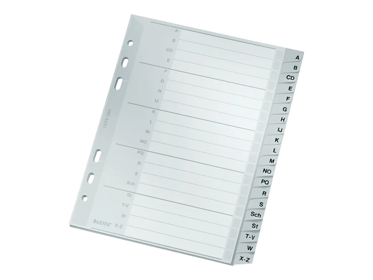 Esselte Leitz Trennelement - 20 Teile - vorgedruckt: A-Z - für A5 (148 x 210 mm) 12650000