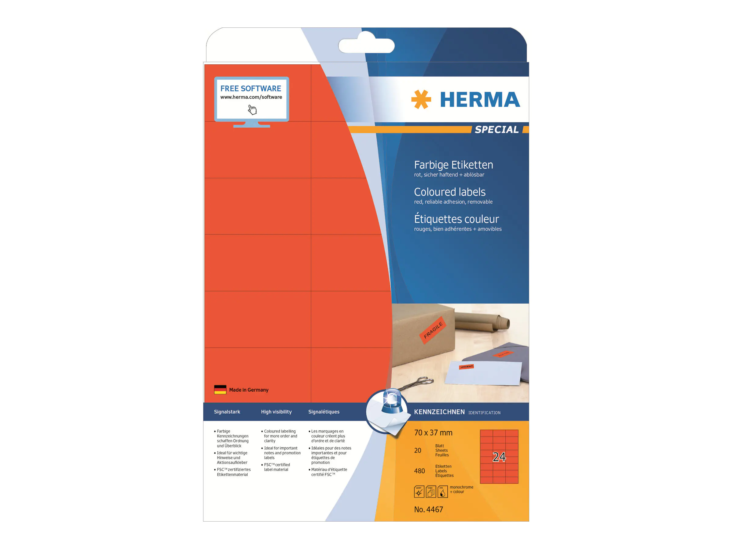 HERMA Special - Papier - matt - permanent selbstklebend 4467