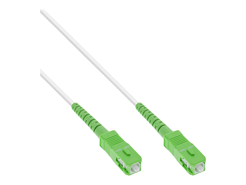 InLine LWL Simplex Kabel - FTTH - LC/APC - OS2 - weiß - 25 m 88325