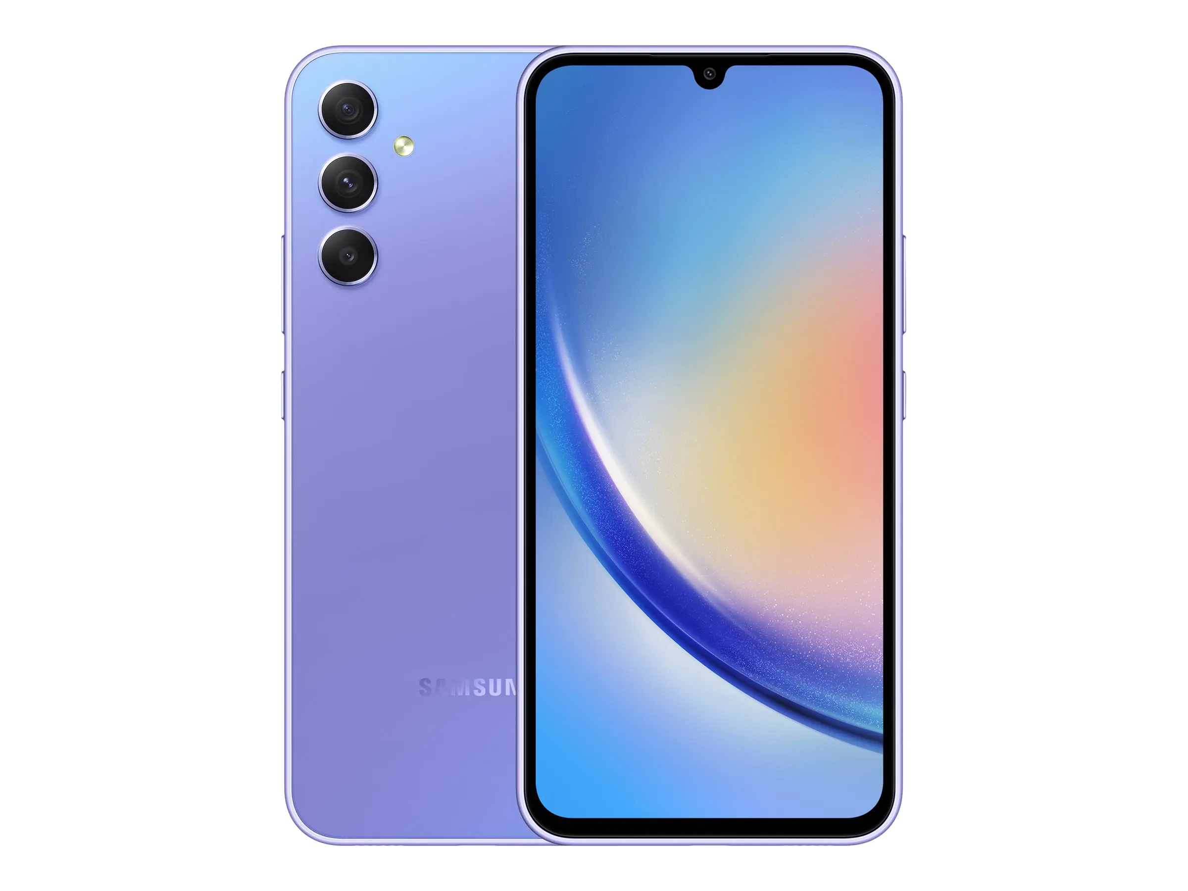 Samsung Galaxy A34 5G - 5G Smartphone - Dual-SIM - RAM 8 GB / Interner Speicher 256 GB - microSD slot - OLED-Display - 6.6" - 2340 x 1080 Pixel (120 Hz) - Triple-Kamera 48 MP, 8 MP, 5 MP - front camera 13 MP - Awesome Violet