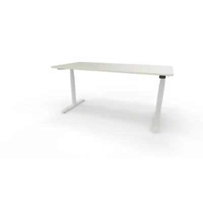 Schreibtisch se_lab e-desk Maße: 1.600 x 650-1.280 x 800 mm (B x H x T) Holz weiß