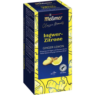 Meßmer Tee Classic Moments Ingwer-Zitrone 25 Btl./Pack.