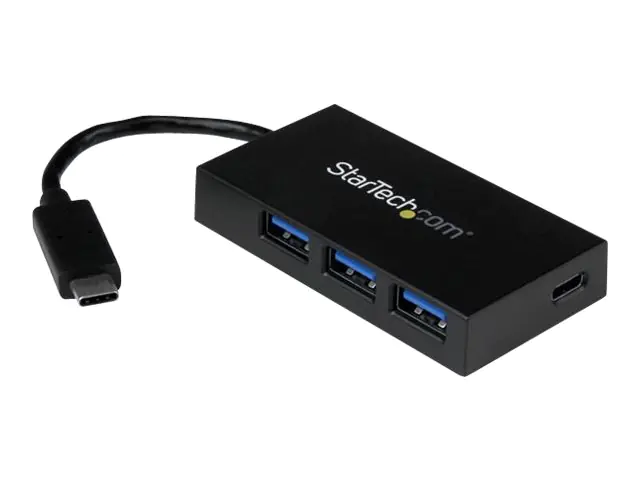 StarTech 4 Port USB 3.1 Gen 1 Hub - USB-C auf 1x USB-C und 3x USB-A - Mobiler USB Type C Hub - Hub - 4 x SuperSpeed USB 3.0 - Desktop - für P/N: CFASTRWU3C, SDMSDRWU3AC, TB3DK2DPPD, TB3DK2DPPDUE, TB3DKDPMAW, TB3DKDPMAWUE
