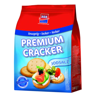 Gebäck Cracker Jodsalz 200 g/Pack.