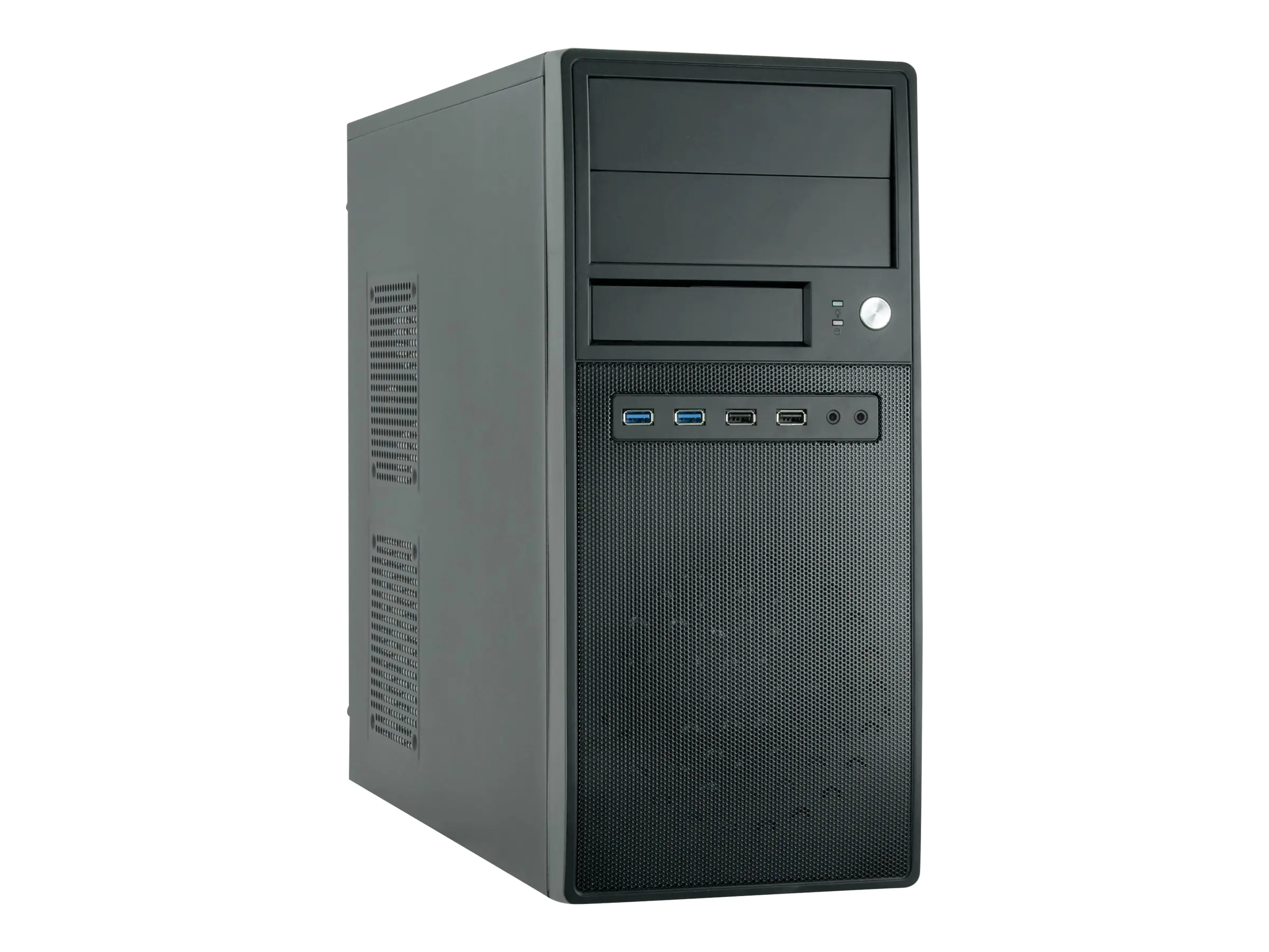 Chieftec Mesh Series CG-04B-OP - Tower - ATX - keine Spannungsversorgung (ATX) - Schwarz - USB/Audio