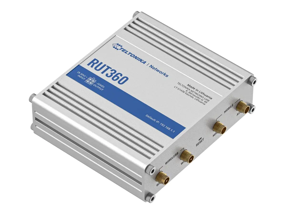 Teltonika RUT360 - Wireless Router - WWAN 2,4 RUT36000000